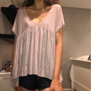American Eagle Soft and Sexy Pink Flowy Tee Shirt